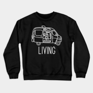 Minimalist sprinter van conversion Crewneck Sweatshirt